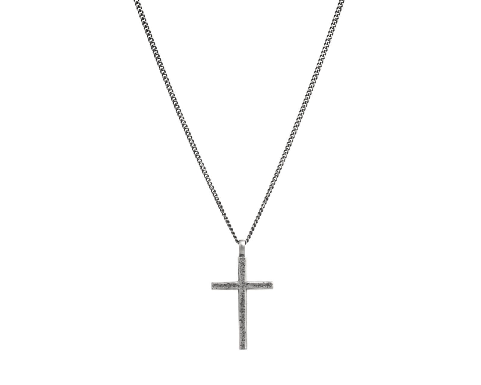 Cross Rough Necklace